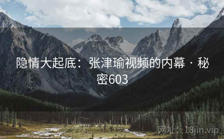 隐情大起底：张津瑜视频的内幕 · 秘密603