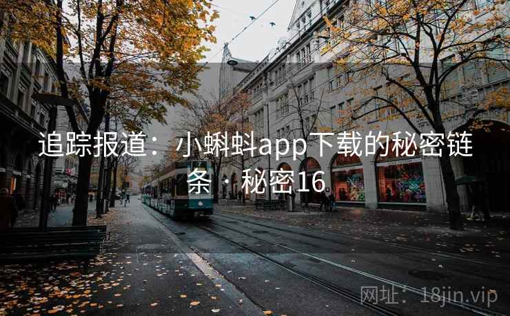 追踪报道：小蝌蚪app下载的秘密链条 · 秘密16